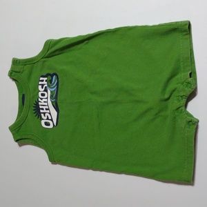 Oshkosh 6-9 months  baby onesie one piece short romper green sleeveless